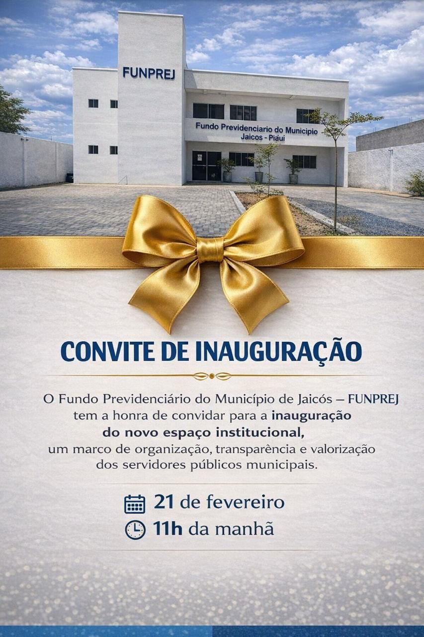 Convite de Inauguração Sede FUNPREJ